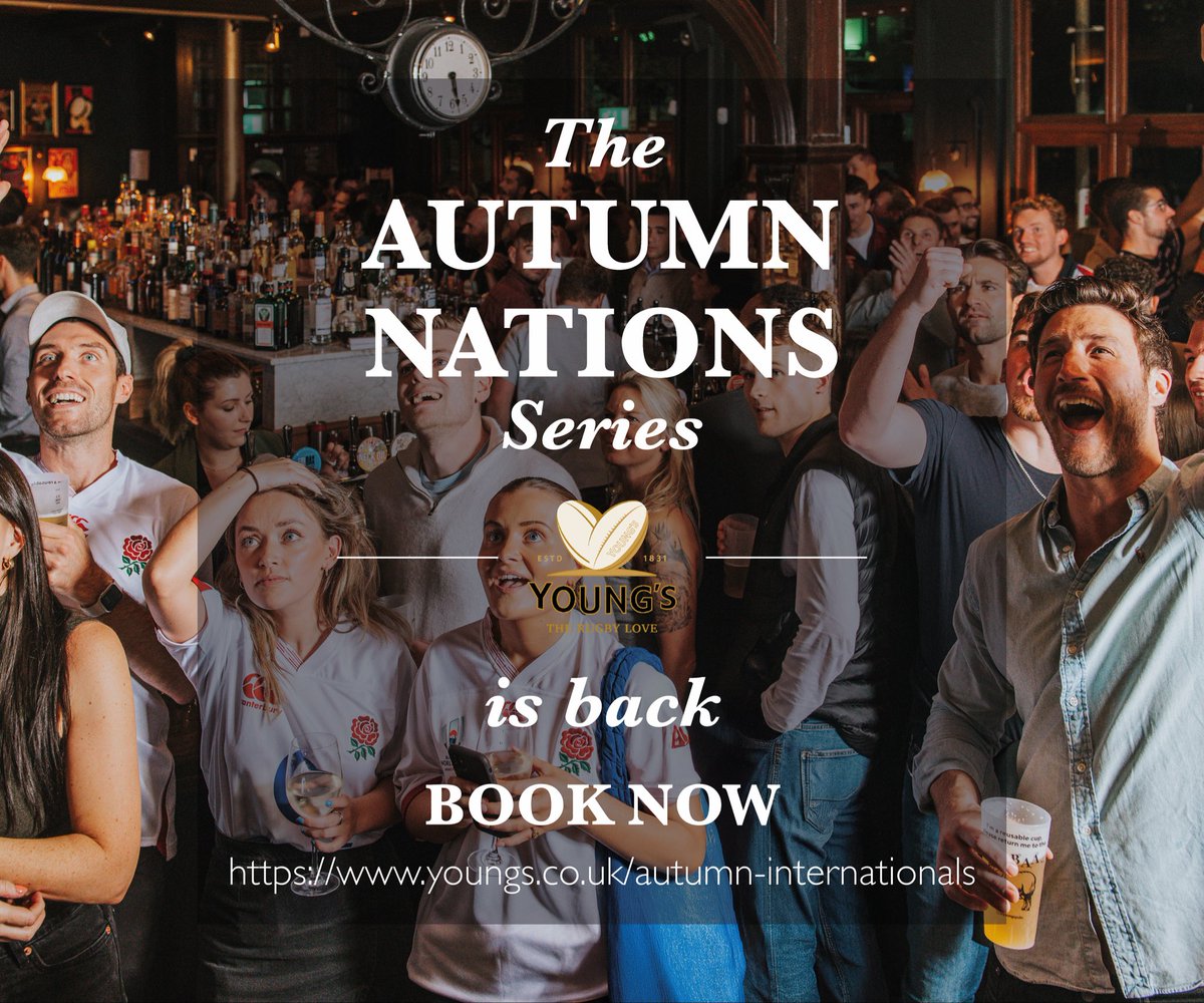 #AutumnNations rugby is back. Link in bio to book and check out the full fixtures list, five weeks of top-flight rugby awaits. 

#AutumnInternationals #Rugby #London #CityofLondon