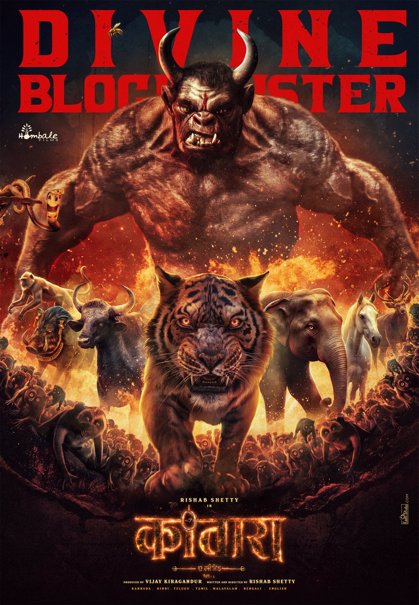 kaanistudio's tweet photo. Hombale Films@hombalefilms·1hShow moreStep into the wild, where faith meets fury and the forest awakens! Blockbuster #KantaraChapter1 📷#KantaraInCinemasNow📷 #BlockbusterKantara📷 #DivineBlockbusterKantara #KantaraEverywhere📷 #Kantara📷 @hombalefilms #Kaanistudio @kaanistudio https://t.co/OSnlbb9Acd