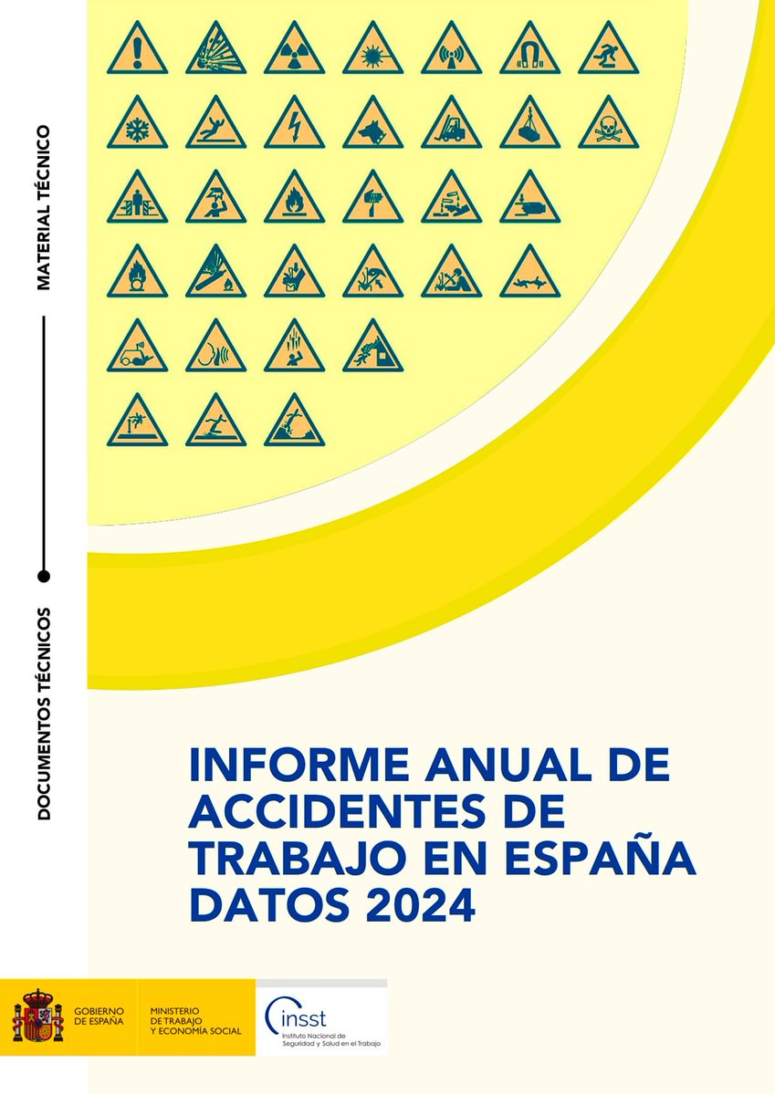 🆕Ya puedes consultar el “Informe anual de accidentes de trabajo en España. Datos 2024” publicado por el #INSST

Estudia los accidentes de trabajo en jornada de trabajo incorporando, además, un análisis de los accidentes de trabajo in itinere

Accede aquí👉run.gob.es/pdjd2719