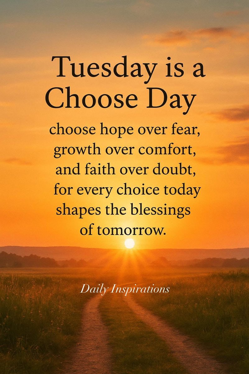 Today is choose day!