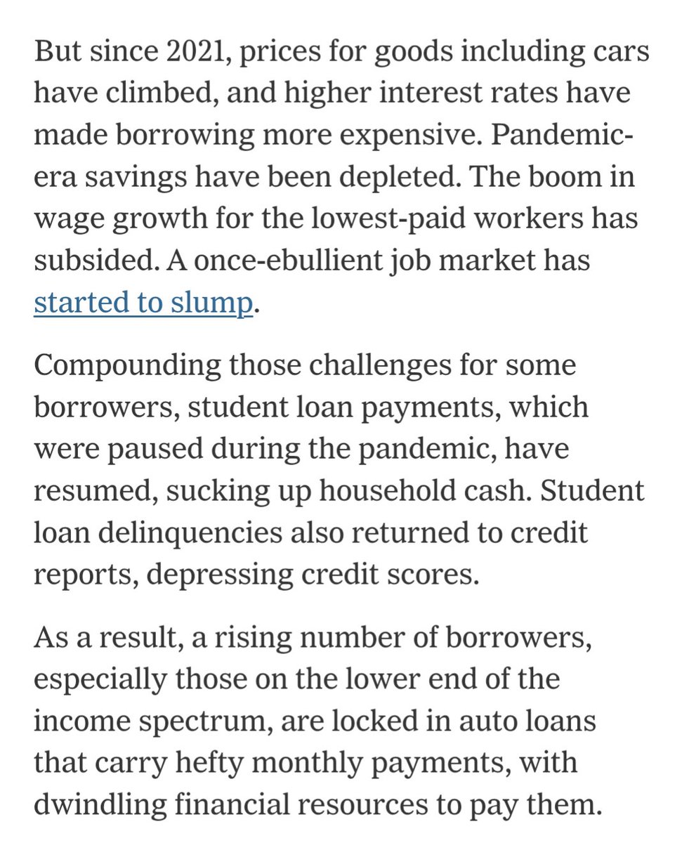 AngieLauritsen's tweet image. &quot;But the weakness in the auto market is one of the clearest indications that low- and middle-income families — the economy’s foundation — could be starting to buckle.&quot; 
#GOPTariffs #Trumpflation #NE02 #NESen 
nytimes.com/2025/10/20/bus…