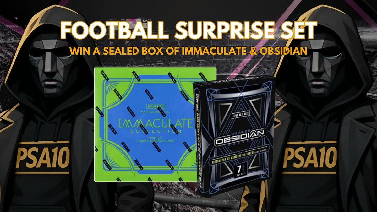 Join FRONT MAN on Whatnot! ⚽️

Win a sealed box of Immaculate &amp; Obsidian!

£6 Starts! 500 spots total - 100 tickets per box, Each ticket enters you into the Wheel Spin!

🎥 Live tonight 5:30PM (UK)
👉 whatnot.com/s/WTXJGrtb

Do you feel lucky?

<a href="/PSA10TCG/">PSA10TCG</a> 🤝