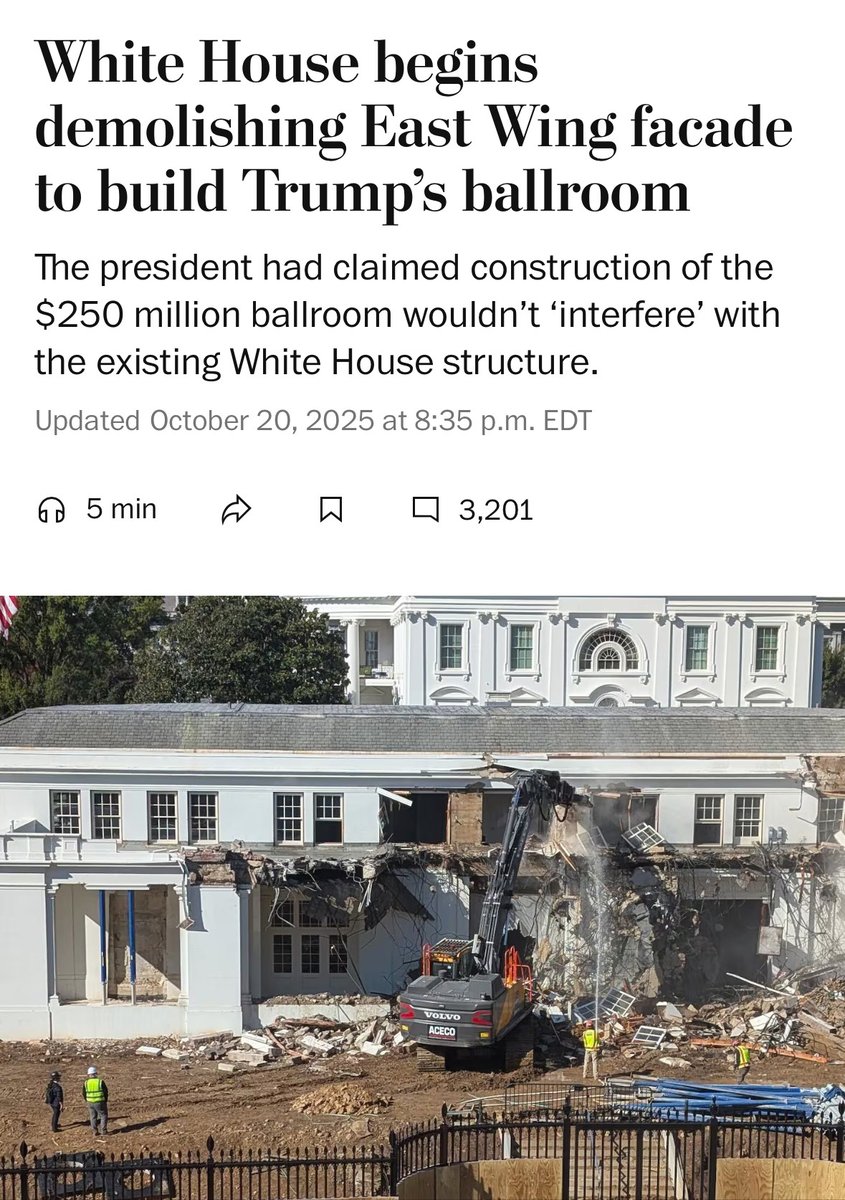 It’s not his house. 

It’s your house. 

And he’s destroying it.