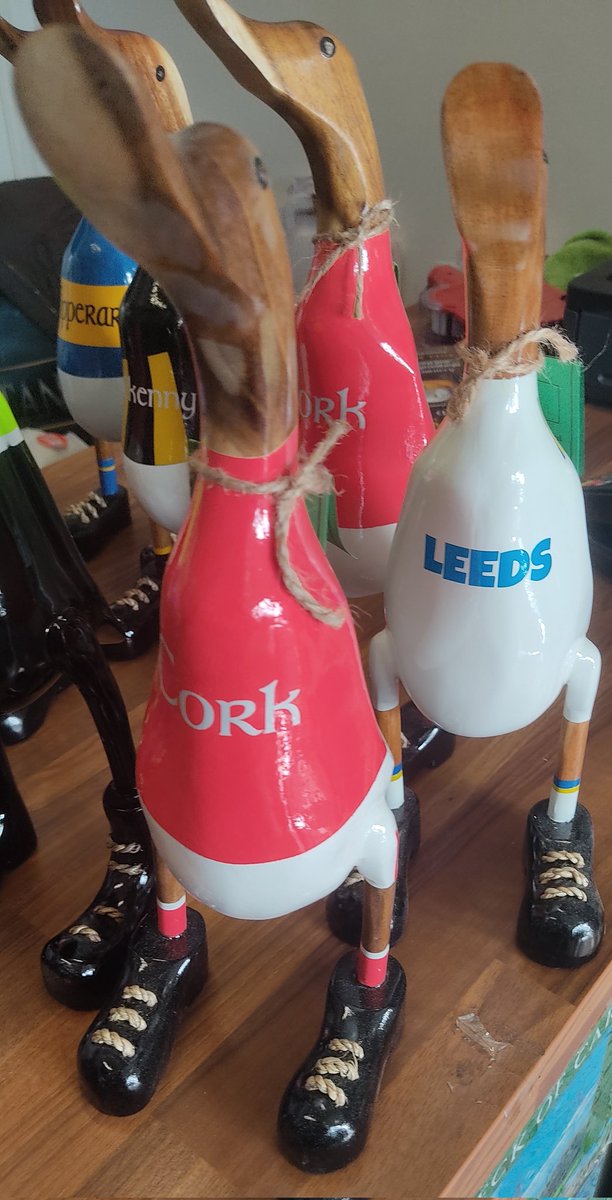 And so it begins... 🎅⛄🌲🎁

Items starting to arrive.

First up are the lucky ducks.

Premierships teams, various counties and a few Garda ducks keeping an eye on things.

Fabulous gift for the festive season 🎁