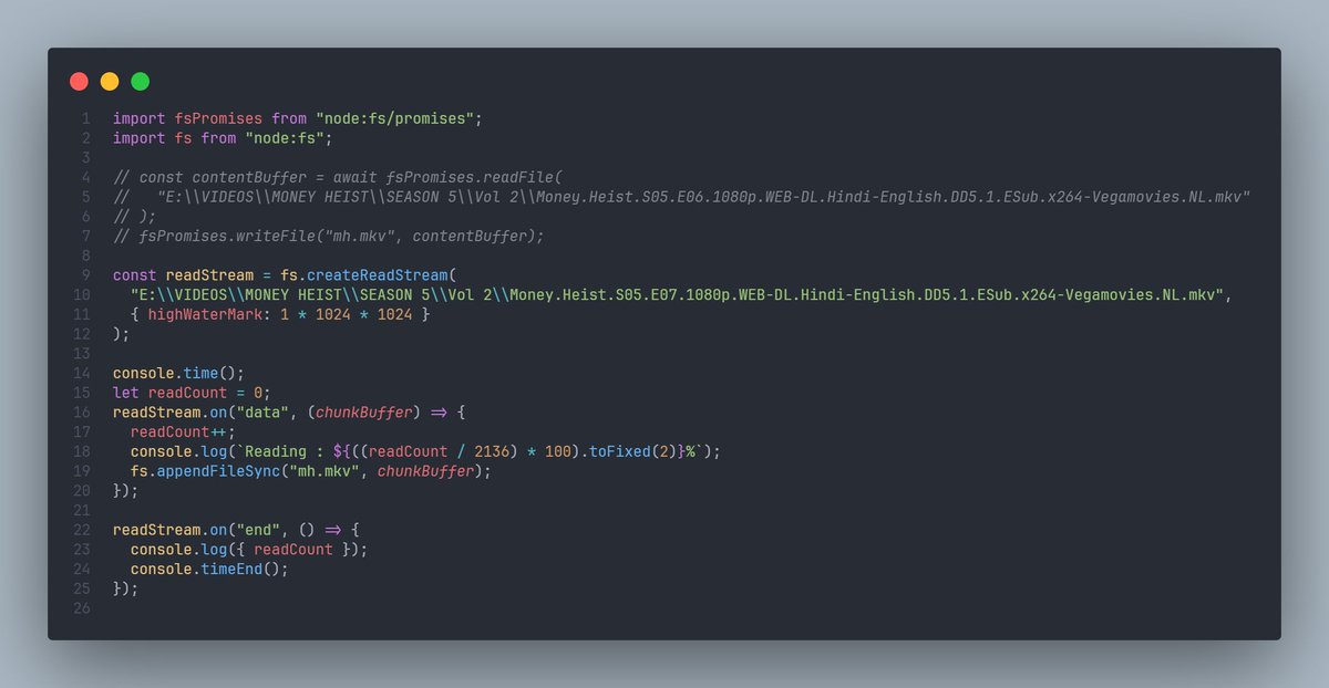 ritik65477's tweet image. 🚀 Day 106 of My Web Dev Journey – Backend
Diving into: Streams in Node.js
Last 3 days, I explored:
🔹 What are Streams & their Types
🔹 Readable & Writable Streams
🔹 Backpressure & Piping
🔹 Duplex & Transform Streams
#NodeJS #BackendDev #100DaysOfCode #LearnInPublic #WebDev