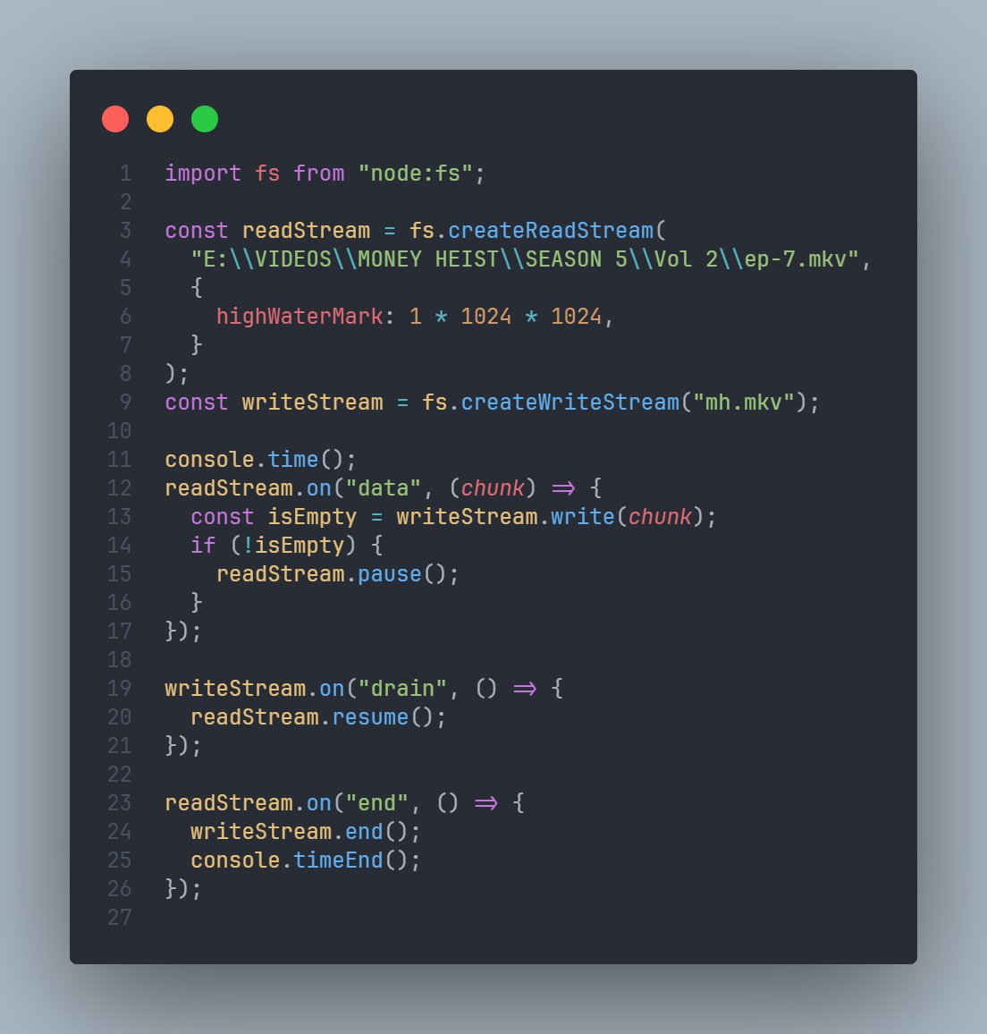ritik65477's tweet image. 🚀 Day 106 of My Web Dev Journey – Backend
Diving into: Streams in Node.js
Last 3 days, I explored:
🔹 What are Streams & their Types
🔹 Readable & Writable Streams
🔹 Backpressure & Piping
🔹 Duplex & Transform Streams
#NodeJS #BackendDev #100DaysOfCode #LearnInPublic #WebDev