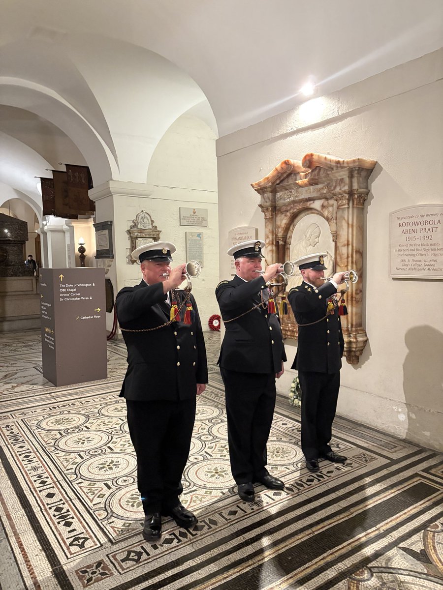 Great to attend the Trafalgar Day Service in the Crypt at St Paul’s today with First Sea Lord’s Cadets, Captain Sea Cadets and all of our Area Officers.
