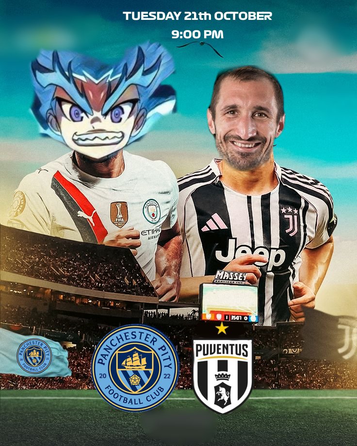 MATCHDAY ⏰️ 

La Puventus reçois Panchester Pity dans ce deuxième quart de finale de Pwitter Cup !

Qui rejoindra le Payern dans le dernier carré ? 👀

Nous le serons sur PMCSport à 20h ! 🔥