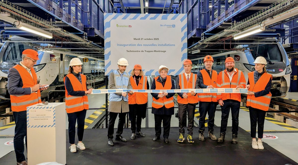 IDFmobilites's tweet image. 🚆 @lignesNetU_SNCF : garage, maintenance, nettoyage… Nous inaugurons aujourd’hui les nouvelles installations du technicentre de Trappes-Montrouge pour ➕ de régularité et de confort sur les rames #Regio2N de la ligne N exploitée par @Actu_Transilien

👉 Ce projet sous maîtrise…