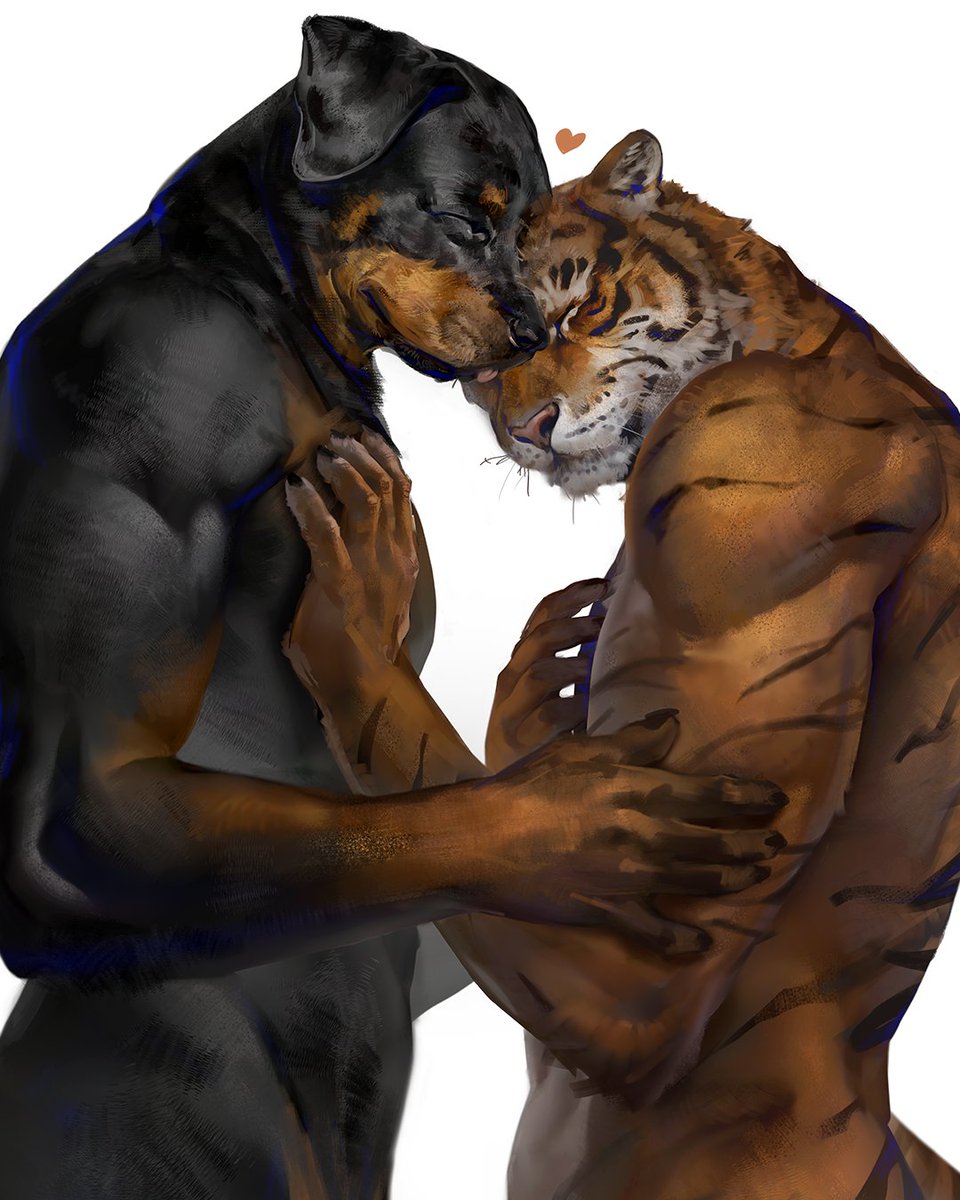 Ulvin_art's tweet image. Together 🐯♥️, process on P-site ✨!