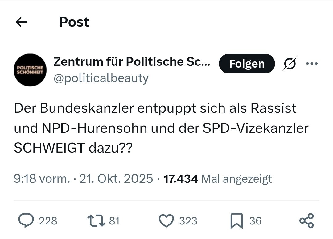 i_iangg's tweet image. #ZentrumFuerPolitischeSchoehnheit (#ZPS) löscht seinen Beleidigungstweet, der geeignet ist, Straftatbestände zu §§ 185, 188 StGB u. ggf. § 194 StGB zu erfüllen.

Dr. Philipp #Ruch scheint nicht bewusst zu sein, dass auch mit der Löschung der Straftatbestand bestehen bleibt.

🤷‍♂️🙋‍♂️