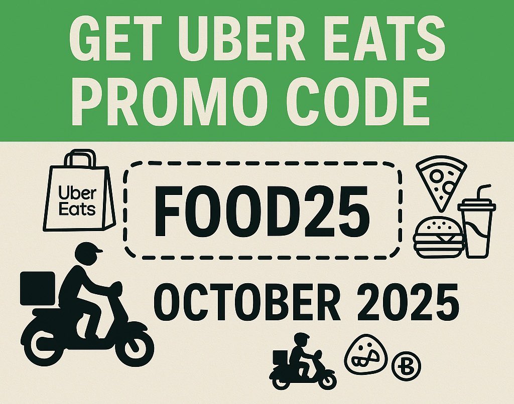 ubereatscode26's tweet image. 100% NEW  (Updated 1 min ago) Uber Eats Coupon codes Existing Users, Free Delivery - OCT 2025 couponlegit.com/uber-eats-prom…

Retweet for more #ubereatscoupon #fooddelivery #grubhub #doordash #deals