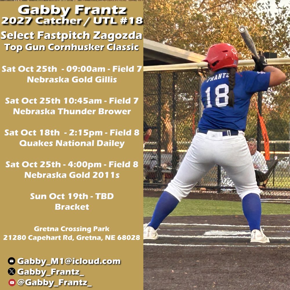 Omaha next! 
<a href="/ejonesrockchalk/">Eric Jones - Select Fastpitch</a> <a href="/Select16Zagozda/">Select FP 16's Zagozda</a>