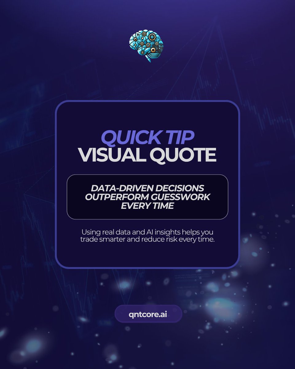 QuantCore_ai's tweet image. Want to trade smarter? 📊 Data-driven decisions always beat guesswork. 

With QuantCore.AI, you can spot trends, understand the market, and make moves with confidence 

We support you qntcore.ai 

#tradingtips #quantcore