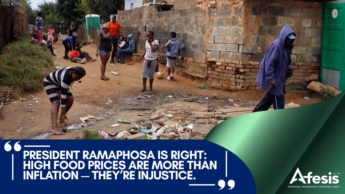 President Cyril Ramaphosa’s call for South Africa’s grocery retailers to bring down food prices and avoid cartel behaviour is not just an economic concern — it’s a moral and social justice issue. “We stand with rural and poor households calling for fair food prices.”
#FoodJustice