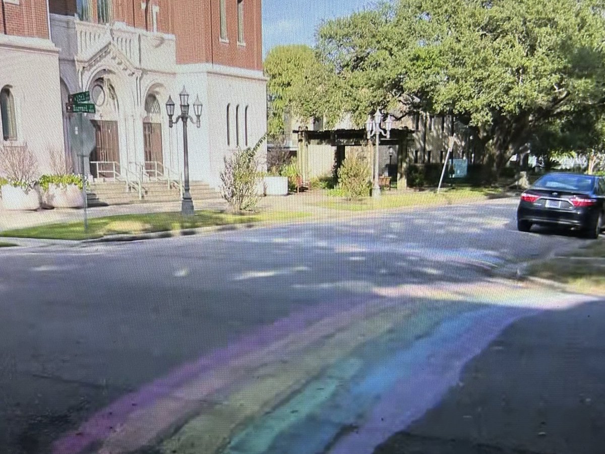Meanwhile, another rainbow crosswalk has surfaced in Houston in a Heights neighborhood.