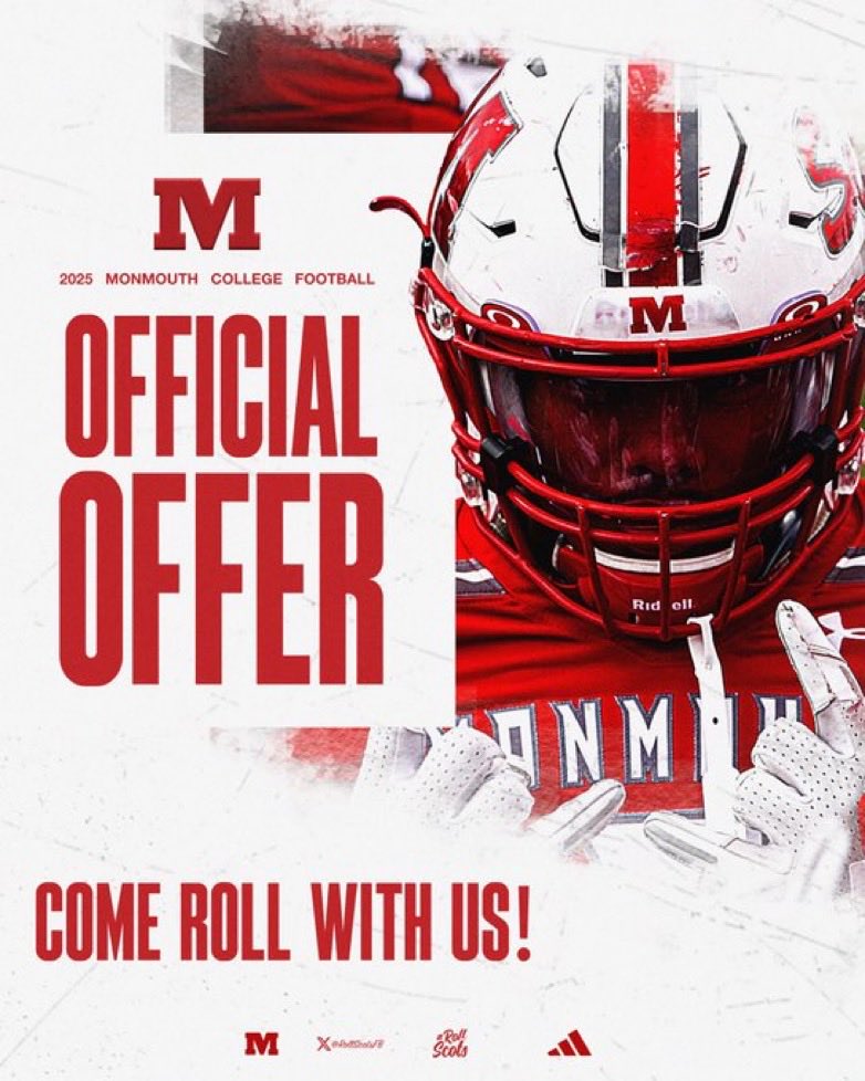 #AGTG Extremely blessed to receive an official offer from Monmouth College!🔴⚪️ <a href="/CooperGosch/">Coach Gosch</a> <a href="/RollScotsFB/">Monmouth College Football</a> <a href="/NatureCoastFB/">Nature Coast Tech Football 🦈🏈</a> <a href="/Andy_Villamarzo/">Andy Villamarzo</a> <a href="/larryblustein/">Blustein Recruiting</a> <a href="/PrepRedzoneFL/">Prep Redzone Florida</a> <a href="/FlaHSFootball/">FloridaHSFootball.com</a> <a href="/scoutSMART_/">scoutSMART®</a> <a href="/BigCountyPreps1/">BCP SPORTS</a> <a href="/in_huddle/">InTheHuddleScouting</a> <a href="/NPCoachZim/">Donnie Zimmerman</a> <a href="/NP_Florida/">Chad Jamison</a> <a href="/CoachHawley/">Coach Hawley, M.A.Ed.</a>