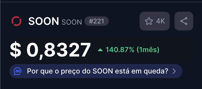 othiago_moura's tweet image. Salvando minha carteira, @soon_svm está mostrando muita força nessa queda!!! $SOON