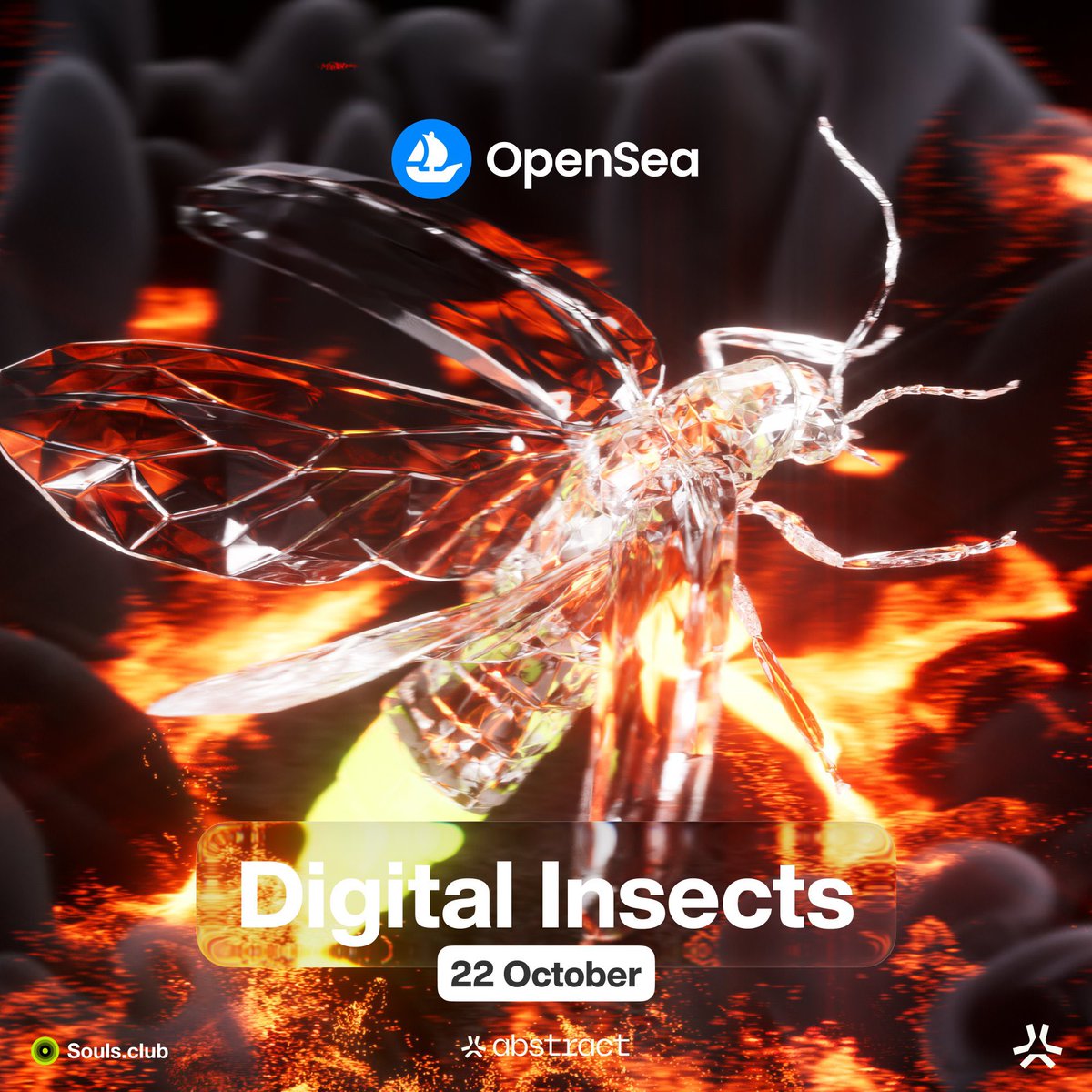He_isJustin's tweet image. 🎉 Flash Giveaway 🎉
The Digital Insects are coming to @OpenSea
• October 22
• Powered by @AbstractChain
Giving away
- 10x GTD Whitelist
- 1x Free Mint
To Participate
1️⃣Like & Rt
2️⃣Follow @He_isJustin & @SoulsClubInc
3️⃣Tag 2 frens
⏳5hrs
Goodluck 🫡