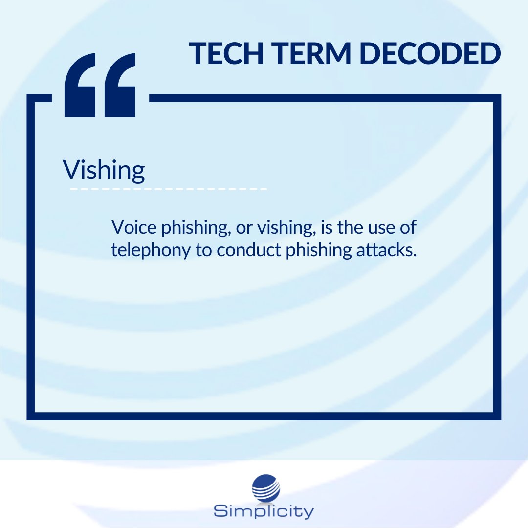 humphreys66amy's tweet image. Think before you talk! Vishing attacks rely on trust—stay cautious.

#TechTermTuesday #Vishing #CyberSecurityAwarenessMonth