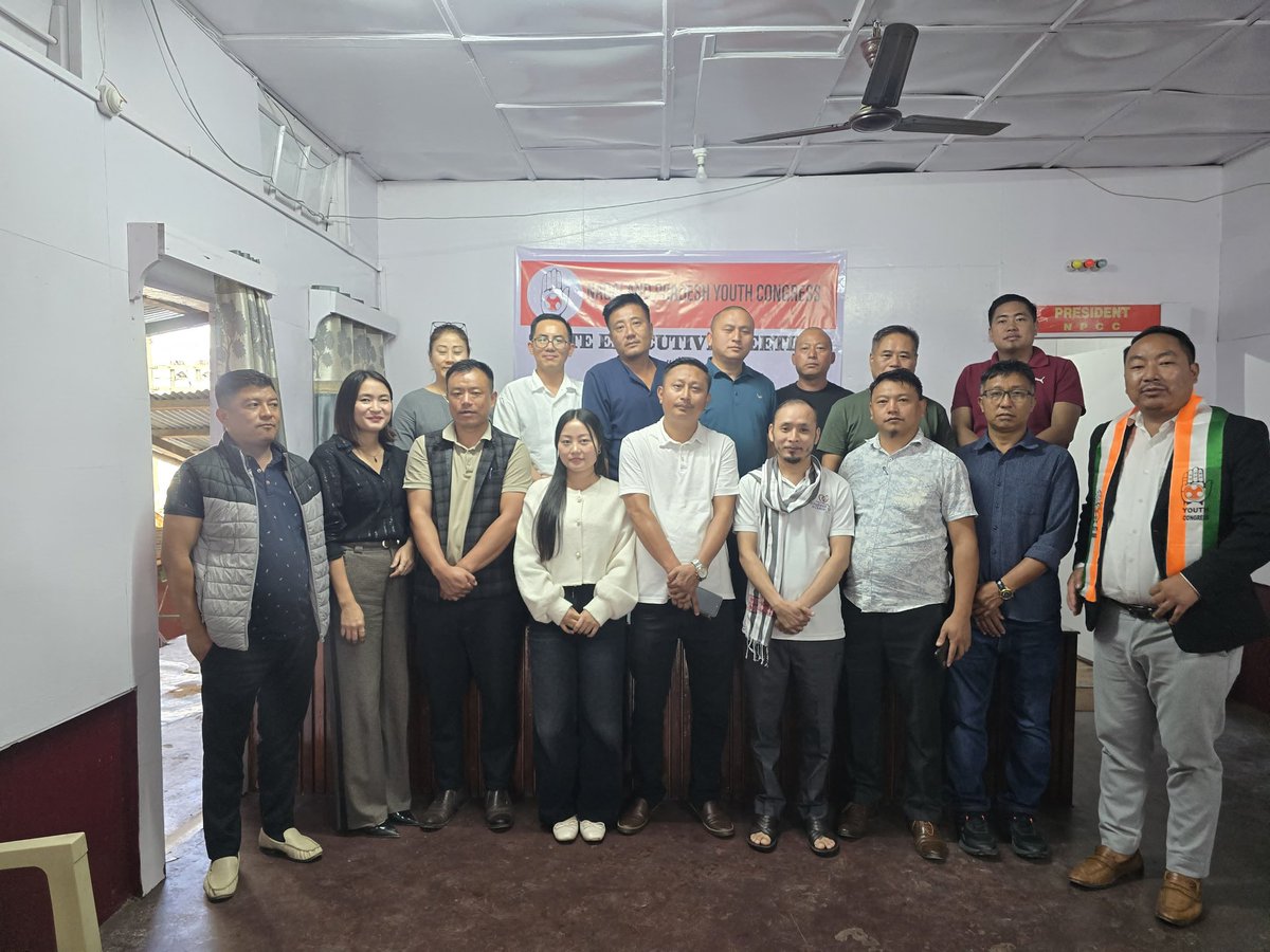 Executive meeting of PYC,Nagaland with Shri Tarh Johny, gen.secy IYc in kohima