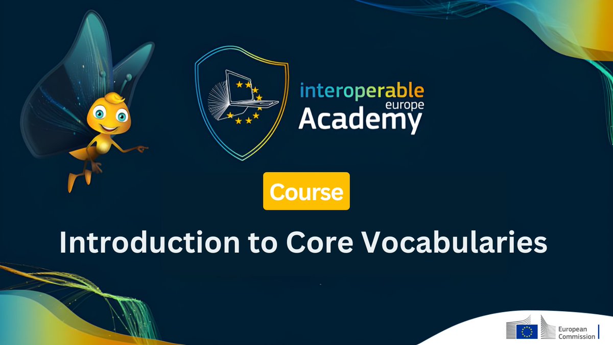 On 2 December, the #SEMIC team will organise a new webinar on #CoreVocabularies.
👉link.europa.eu/4pMPtp

Looking for materials to get introduced to the concept or to refresh your memory? Dive into our Interoperable Europe Academy course on it now!
👉link.europa.eu/hwvxh4