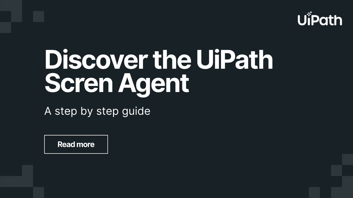 robots4testing's tweet image. 👀 New on the UiPath Blog: Discover how #AI + #Automation come together in our latest research on #agenticAI computer use. From planning to precise UI interaction, we’re exploring how intelligent agents can understand and act on screens like humans.- spr.ly/6016AApJ4.