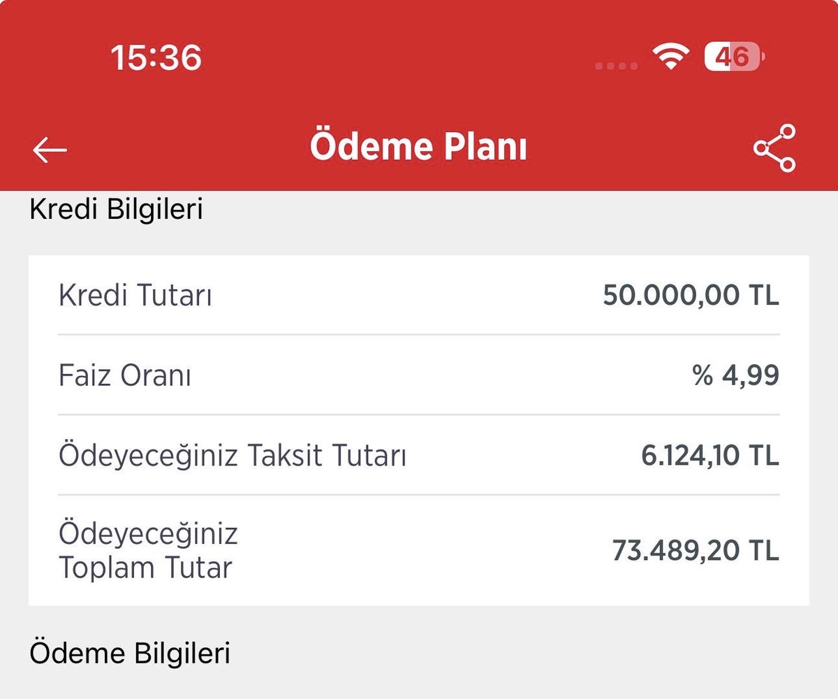 dincerilbogaa's tweet image. Ziraat Bankası, memura 50.000 TL krediye bir yılda 73.489 TL geri ödeme planı çıkarıyor.
Yani tek yılda 23.489 TL faiz alıyor

Ama aynı banka, üç yıl boyunca maaşını kendisine  emanet eden memura yalnızca 45.000 TL promosyon teklif ediyor.

BİR YILDA 23 BİN FAİZ AL, ÜÇ YILIN…