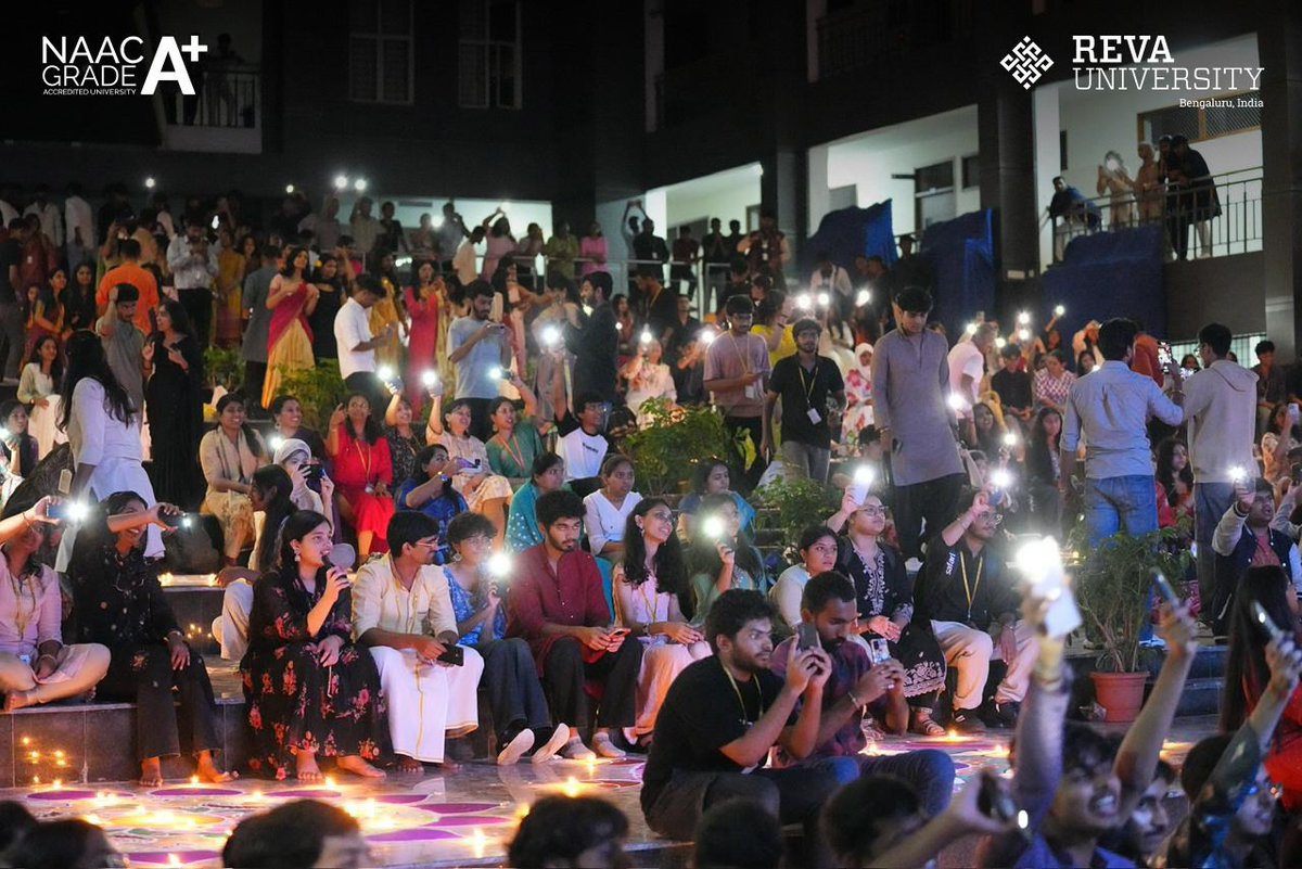 REVAUniversity's tweet photo. Vibrant Deepavali vibes filled the REVA campus!
From stunning performances to colourful rangolis and diyas lighting up every corner — the celebration truly reflected the spirit of joy and togetherness.
#REVAUniversity #DeepavaliCelebrations #FestivalOfLights #CampusVibes #REVALife #EducateToEnterprise