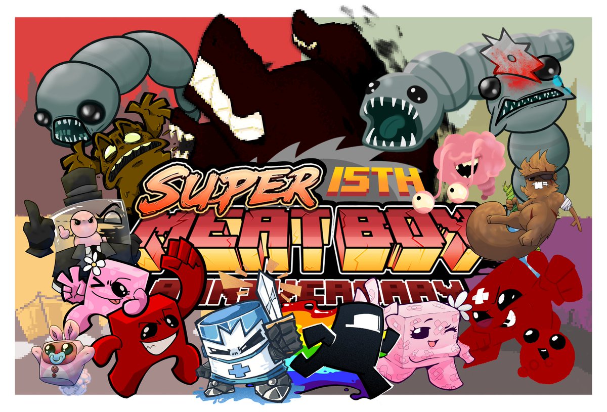 BIG COLLAB IN HONOR OF SUPERMEATBOY 15TH ANNIVERSARY!!

#SuperMeatBoy