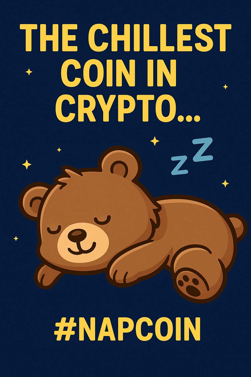 NapBearcoiin's tweet photo. Bear markets build character. NAP builds calm. 🐻💤
https://t.co/DqQW07drnZ
#BearMarket #NAPCoinOfficial #NAPMemeCoin #CryptoProject https://t.co/HbEIKHVVtv