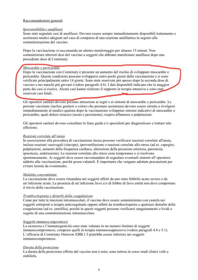🗣 QUANTE VOLTE VI AVRANNO CHIESTO:

"Perché non ti vuoi vaccinare? Perché non vuoi vaccinare i tuoi figli? I vaccini COVID sono sicuri ed efficaci..."

Evitate di giustificarvi o di dare spiegazioni, perderete solo tempo... basta inviare questo documento ufficiale del Ministero