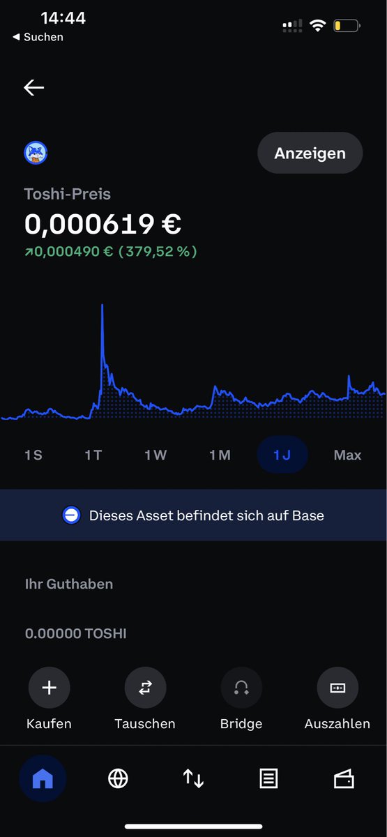Here is why $TOSHI is the no. 1 memecoin on <a href="/base/">Base</a> with insane potential ⭐️👇🏼

I am talking about multi BILLIONS HERE
 
It‘s the no.1 memecoin
by market cap surpassing $BRETT lately and holding a very stable mcap during bad market conditions🎥

$Toshi is listed on <a href="/okx/">OKX</a> spot 

soon