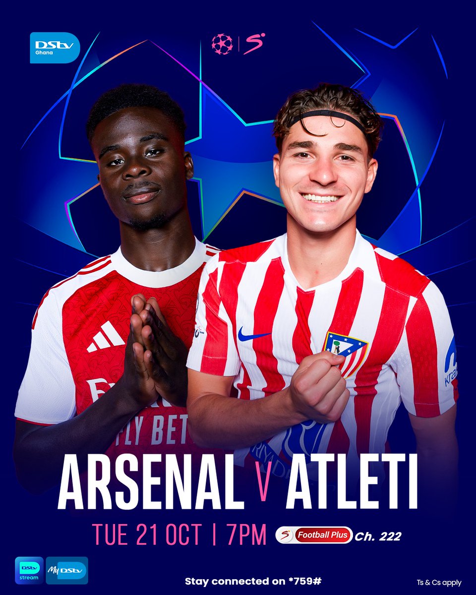 DStv_Ghana's tweet photo. Saka vs Alvarez - Who's your pick ahead of the #UCL clash tonight?

Drop it in the comments! https://t.co/xdvScWO5JX