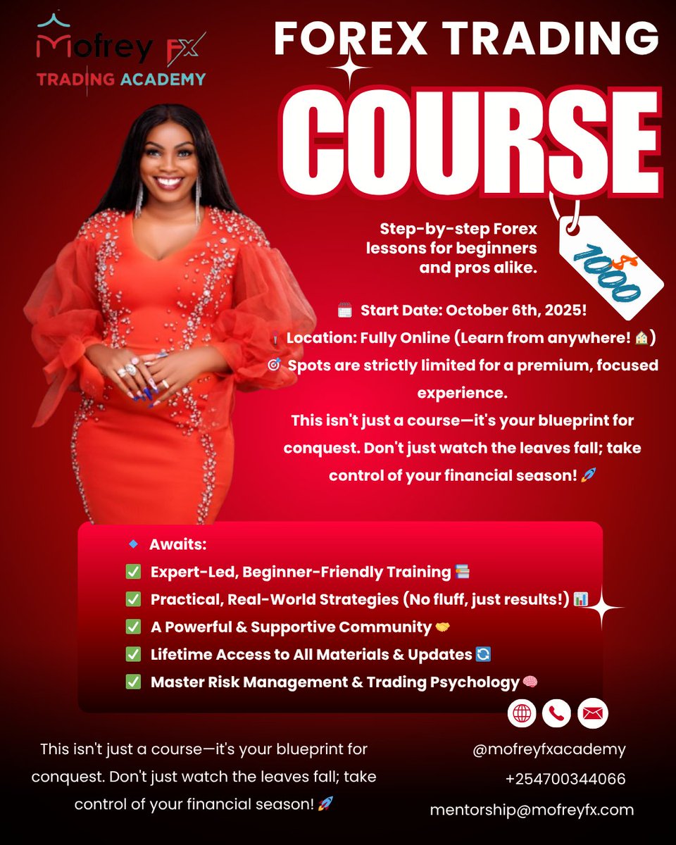 mofreyfxacademy's tweet image. Doors are OPEN! 🚪
Get the eyes to spot profitable trades.
New class starts Nov 14th.
Don't wait! ⏳
#ForexCourse #TradingLife #ProfitableSetups