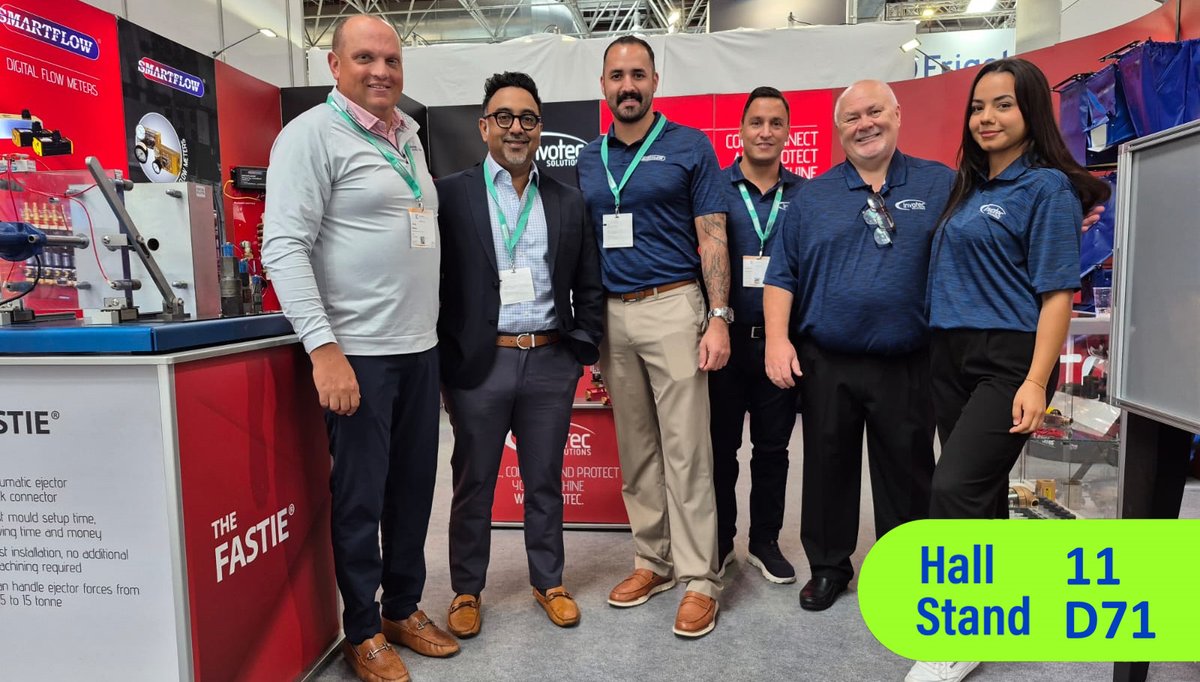 Smartflow_BBE's tweet photo. The K Show in Germany was a big hit with our Master Distributor in the UK and Europe.
Thanks to everyone who stopped by to see Team Invotec!
#InvotecSolutions #injectionmoulding https://t.co/I7prkOuWKu