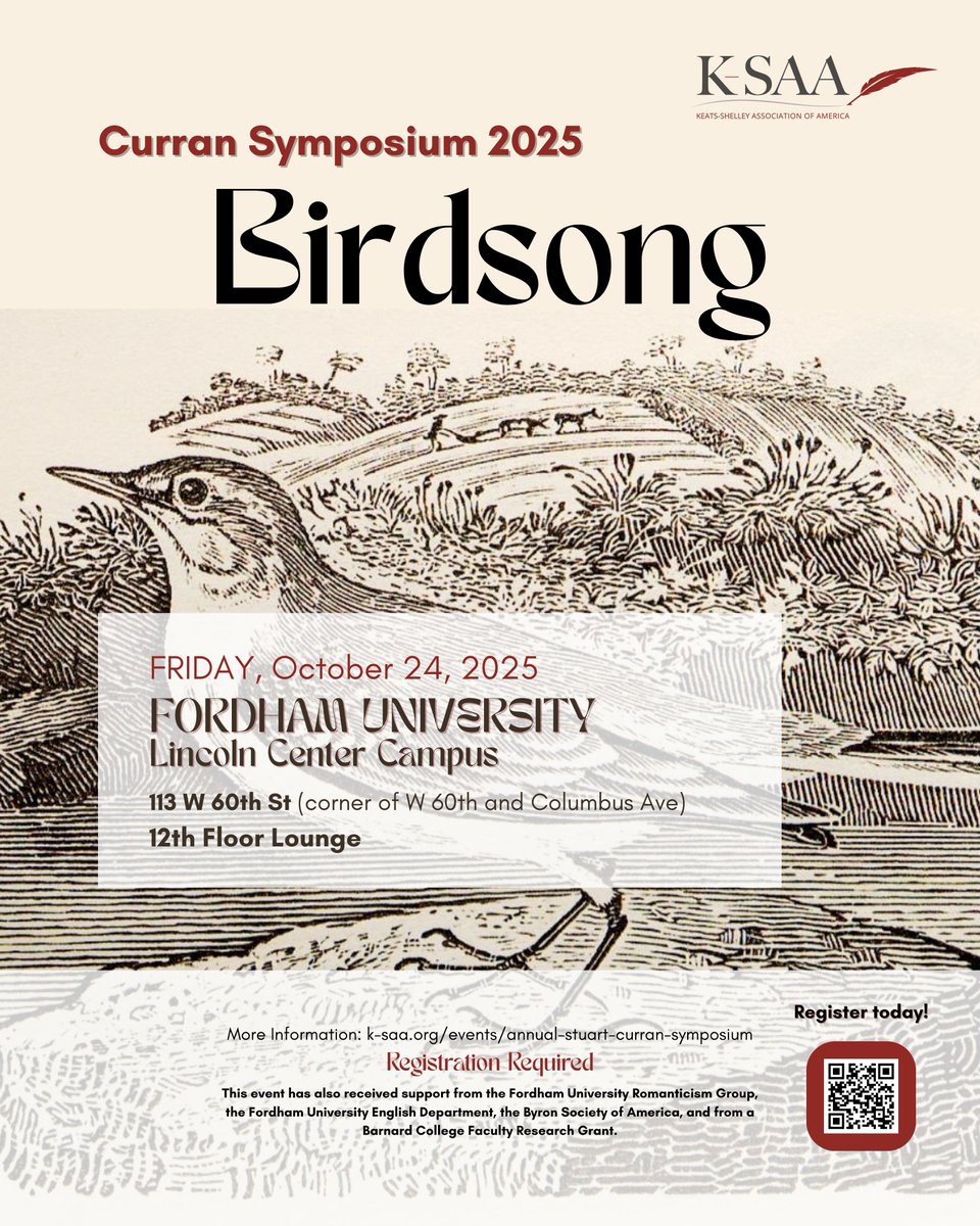 Keats-Shelley Assoc. | ksaacomm.bsky.social tweet media