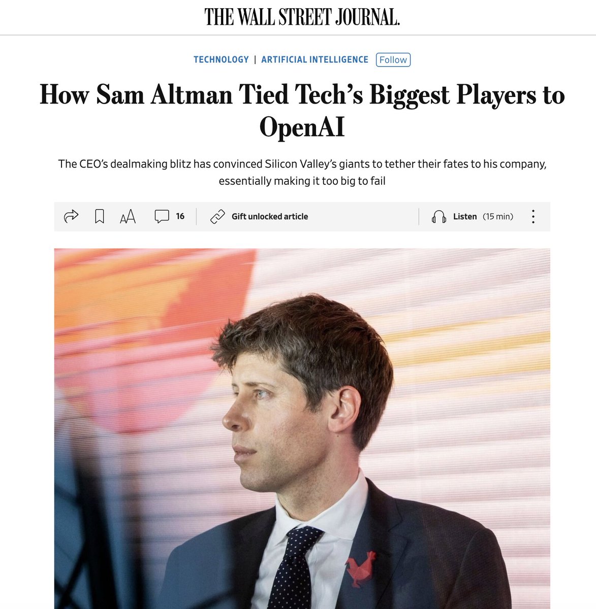 amitisinvesting's tweet image. $NVDA $AMD $AVGO $ORCL $GOOGL
THE WSJ PUBLISHED A MAJOR STORY LAST NIGHT.
At the core of it, they are reporting that the $100B Nvidia-OpenAI deal came as a result of Sam Altman making Jensen feel that OpenAI was exploring other options.
Remember when The Information reported…