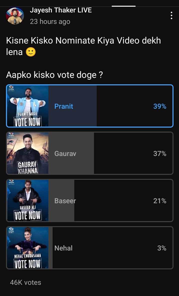 เคเคเคพเคถ (@akash_jadhav_07) on Twitter photo Youtube Poll Update,Most Fair and Accurate Poll on social media
<a href="/Rj_pranit/">Pranit More</a> is leading everywhere๐ฅ
Go and Vote for #PranitMore
Link๐๐๐
youtube.com/post/Ugkxmj9Quโฆ Youtube Poll Update,Most Fair and Accurate Poll on social media
<a href="/Rj_pranit/">Pranit More</a> is leading everywhere๐ฅ
Go and Vote for #PranitMore
Link๐๐๐
youtube.com/post/Ugkxmj9Quโฆ