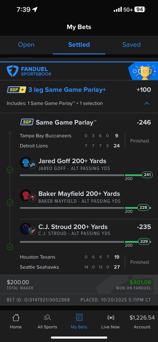 The NFL builder play from JVandy continues to build the bankroll!! 

NBA tips off tonight, don’t miss your shot:
him and <a href="/TheCoachesDesk/">Coach 🔔</a> 

📉 50% OFF your first month
💰 Use code: NBA50
🔗 tinyurl.com/GOFGpicks