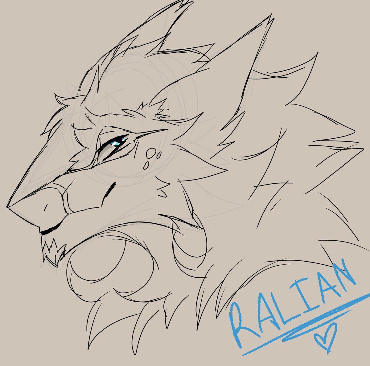 Headshot sketch commission done for <a href="/khito_fox/">Khito</a> ! ^^
