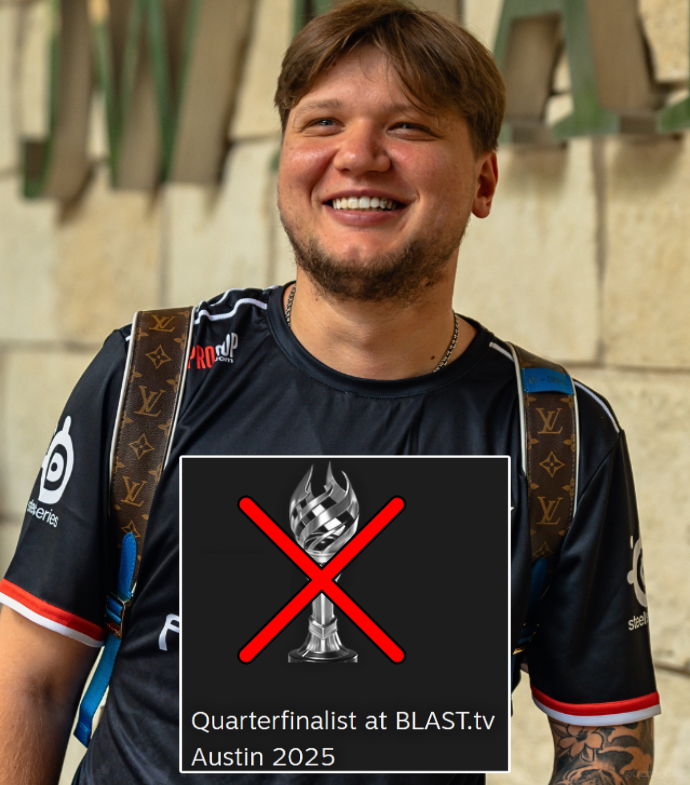 Ozzny_CS2's tweet image. s1mple DID NOT get the In-game Austin Major trophy ⛔️‼️
> broky got it despite being on the bench at the time ✅