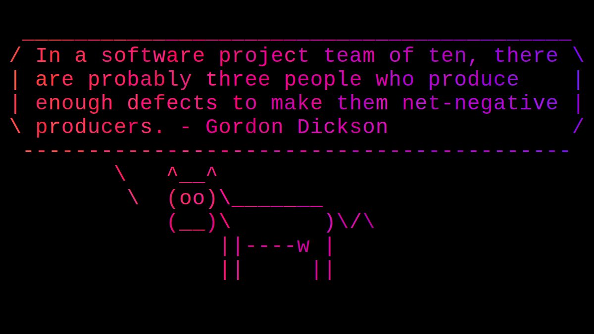 cowsayco's tweet image. #tech #dev #coding #devmemes #developers #devjokes #codinglife