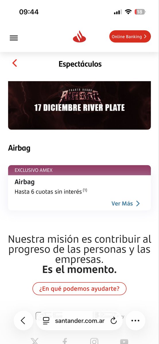 antes bbva, ahora banco santader y encima UN MIERCOLES