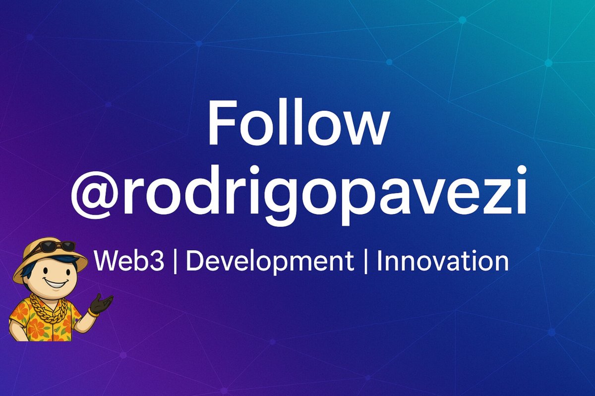 Building in Web3 and giving back to the community,that’s what it’s all about 🚀

<a href="/rodrigopavezi/">Rodrigo Serviuc Pavezi</a> is celebrating the growth of his community with a $100 raffle one random new follower wins $100,easy as that 

Join the journey,follow now &amp; be part of something growing fast🔥