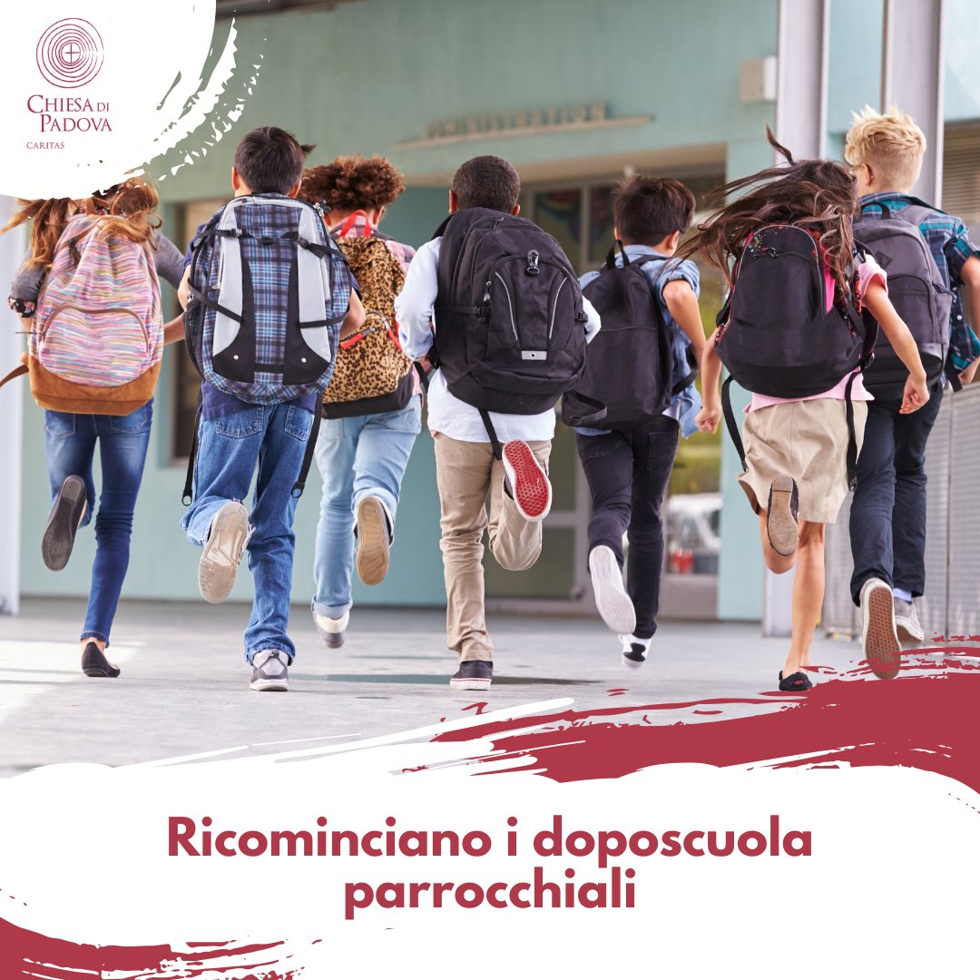 Con il ritorno a scuola ripartono anche i doposcuola parrocchiali!
Grazie al progetto educativo "Io speriamo che me la cavo" siamo al fianco delle volontarie e dei volontari che, con entusiasmo e dedizione, accompagnano bambine/i e ragazzi/e in questo nuovo cammino.
