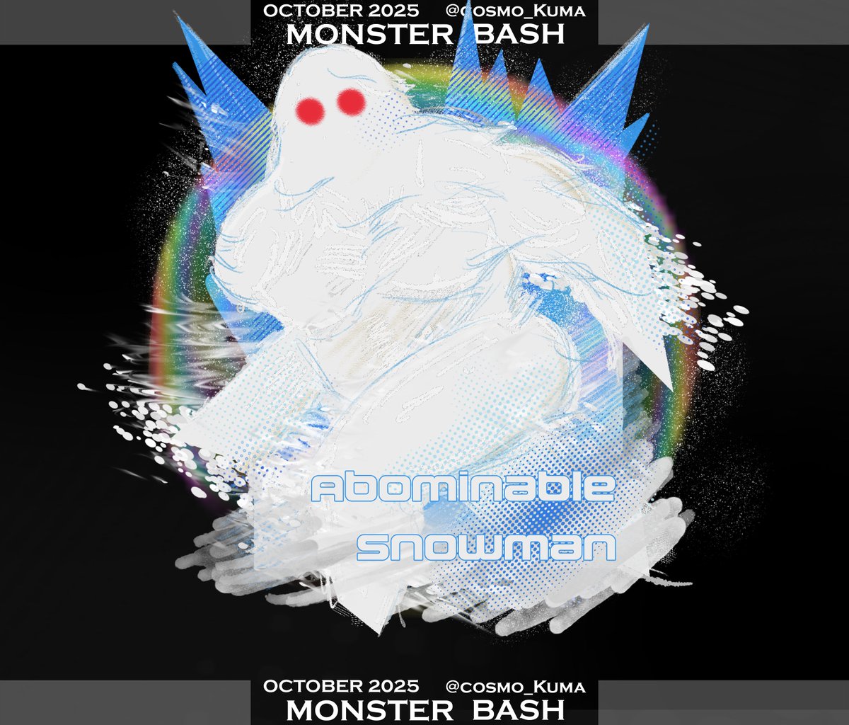 🎃 MONSTER BASH

 Day 20: ABOMINABLE SNOWMAN ❄️🌨️
