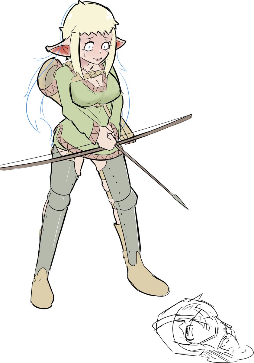 Doodled this elf last night