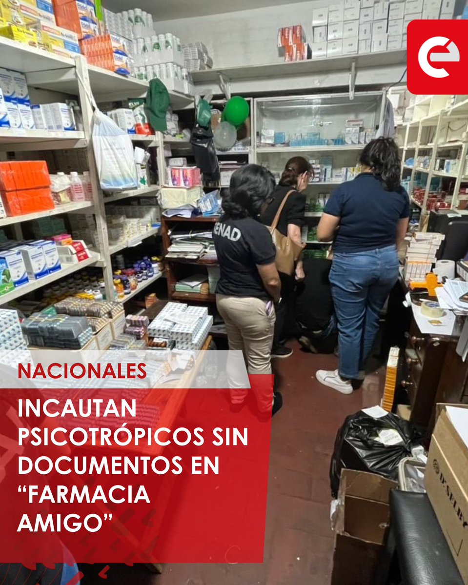 canal_e_py's tweet image. Cuidado! 💊
🚨 En un operativo realizado en el Mercado 4 de Asunción, agentes de la Secretaría Nacional Antidrogas (SENAD) decomisaron un total de 728 blíster de Alprazolam y Clonazepam, medicamentos considerados psicotrópicos de uso controlado.
En la “Farmacia Amigo” y no…