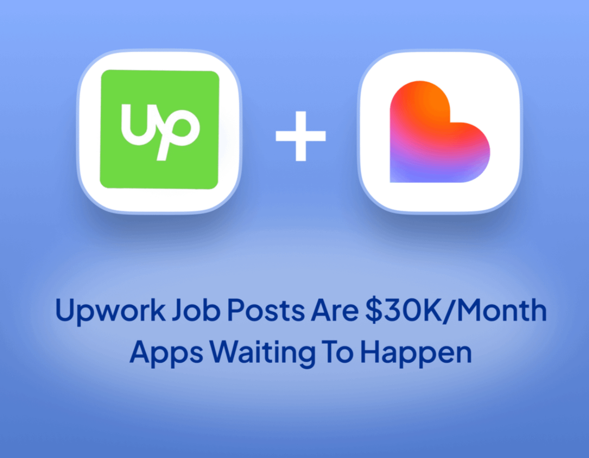 Jacobsklug's tweet image. Upwork is a gold mine of $30k/month problems.
Here’s how to mine them:
Every job post is a pre-validated product with a confirmed buyer.
Think about what's happening there.
Business owners are so desperate for solutions.
They're willing to pay strangers to build custom…